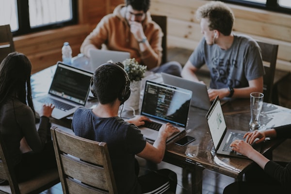 Professional team collaboration